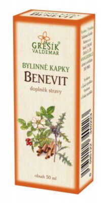 Grešík bylinné kvapky Benevit 50 ml